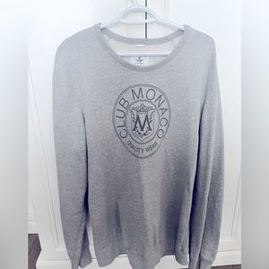 Gray XL Club Monaco x Reigning Champ crew neck